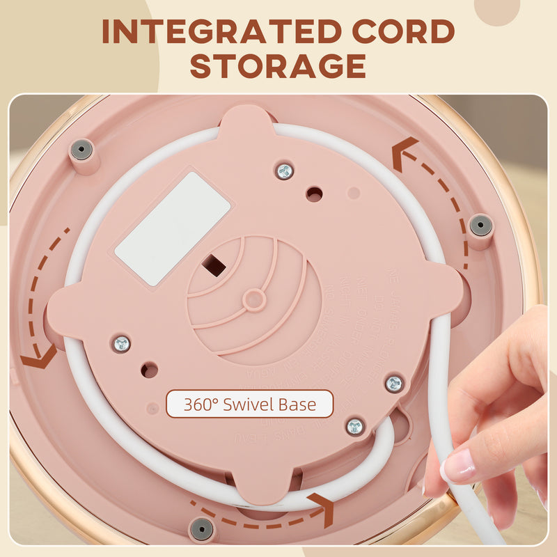 3kW Rapid Boil Electric Kettle With Honeycomb Design Ideal For Quick Brews, Pink