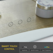 White Hollywood Makeup Mirror With 12 Dimmable LED Bulbs For Dressing Table Use