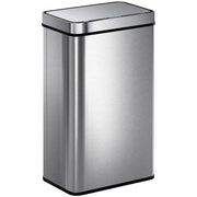 Sensor Bin 60L Touchless Waste Disposal with Odour Control for Kitchens and Offices Silver AOSOM