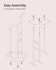 Jewellery Stand with Bottom Tray Organiser for Necklaces Earrings and Rings by Songmics
