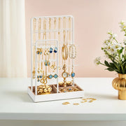 Metal Frame Jewellery Organiser Stand for Display and Storage on Dressing Table by Songmics