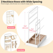 Metal Frame Jewellery Organiser Stand for Display and Storage on Dressing Table by Songmics