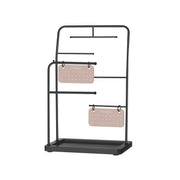 Jewellery Stand with 6 Tiered Hanging Rods in Ink Black for Organised Storage by Songmics