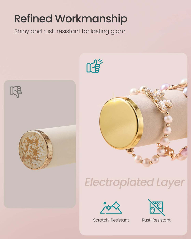 Three Tier Jewellery Display Stand with Removable Holder for Earrings and Necklaces by Songmics