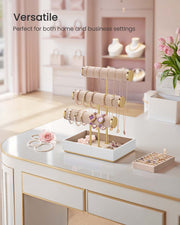 Three Tier Jewellery Display Stand with Removable Holder for Earrings and Necklaces by Songmics