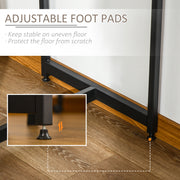 3 Piece Industrial Bar Table and Stool Set with Storage Shelf for Kitchen Use Grey