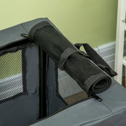 60cm Pet Carrier With Soft Cushion For Small Dogs Ideal For Travel Or Vet Visits, Grey