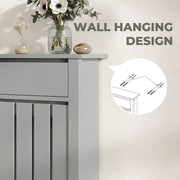 Radiator Cover with Storage Drawer for Hallway Safety and Extra Space Grey Homcom