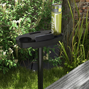 Black Steel Hammock Stand With Side Tray For Rope And Brazilian Style Hammocks