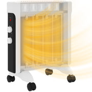 2kW White Electric Heater with Adjustable 10-45â„ƒ Temperature Control by HOMCOM