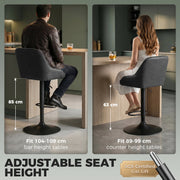 Adjustable bar stools - Black