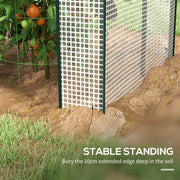 Mini Greenhouse With Roll Up Doors Ventilation And Reinforced Cover For Small Gardens Green AOSOM