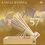 Portable Wooden Artist Easel with Storage Drawer Ideal for Tabletop Painting, Natural
