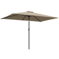 3x2m Garden Parasol with Adjustable Tilt for Easy Sun Protection on Patios and Lawns Outsunny