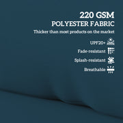 Navy Blue 2 Seater Pallet Furniture Cushions 20 cm Thick UPF20+ Fabric Outdoor Seat Pads by Outsunny