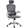 Office Chair with Adjustable Height and Lumbar Support for Home Working Charcoal Grey