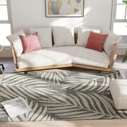 Machine Washable Indoor Outdoor Rug for Kitchen Patio or Garden 230 x 160 cm, Grey