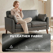 2 Seater Compact Sofa - Grey