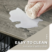 Indoor Dog Crate Furniture With Cushion and Lockable Door for Medium Dogs Grey