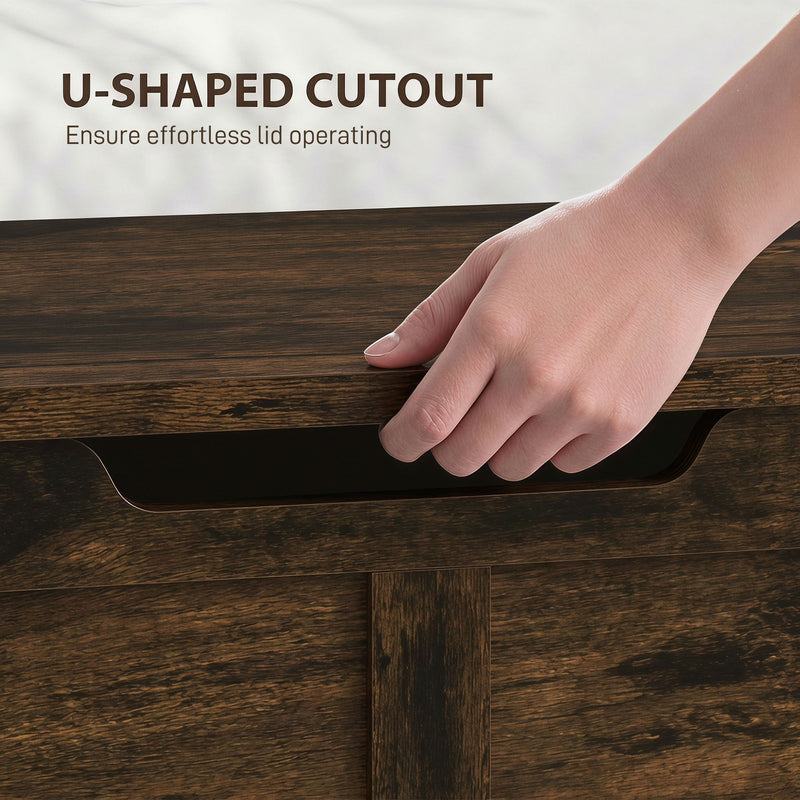 Storage bench 127L - Brown
