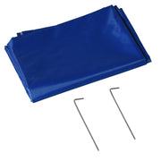 Blue 2.2M Fishing Umbrella Shelter with Side Panels and Carry Bag for Beach or Garden Shade