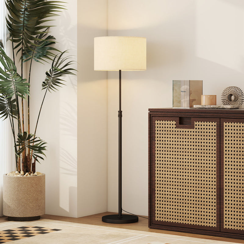 Floor Lamp with Remote Control for Adjustable Reading and Relaxing Light Black Beige