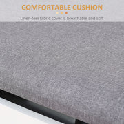 Shoe Storage Bench For Hallway With Padded Seat And Adjustable Shelf, Grey Homcom