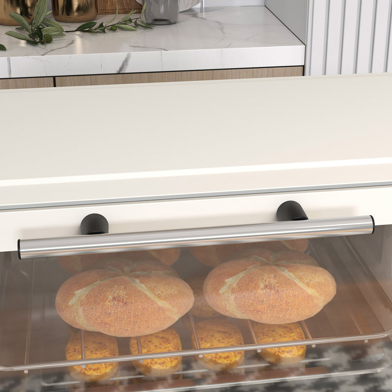 9L Mini Electric Oven With Adjustable Timer and Grill Function Ideal for Small Kitchens Cream