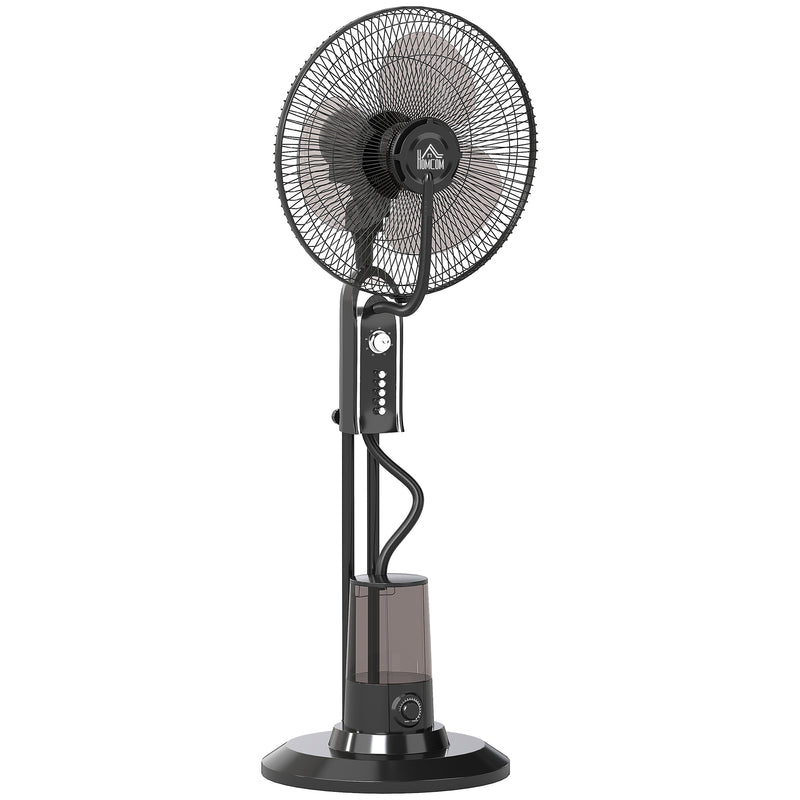 120cm Pedestal Misting Fan with 4 Speeds 3 Modes and 3.2L Tank for Home Use