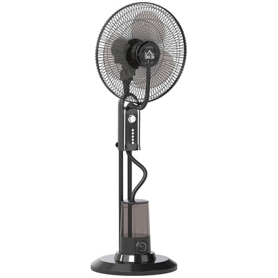 120cm Pedestal Misting Fan with 4 Speeds 3 Modes and 3.2L Tank for Home Use