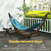 Brown 3.25m Wooden Hammock Stand Universal Fit for Garden and Camping by Outsunny
