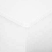 Modern MDF Radiator Cover Cabinet With Horizontal Slats For Living Room Or Bedroom, White