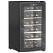 Black 41 Bottle Wine Fridge 91L with Glass Door LED Light and Touch Control by HOMCOM