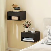 Floating Bedside Tables, Black