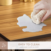 Wooden Dog Crate Furniture with Sliding Doors for Large and Small Dogs, Oak Tone