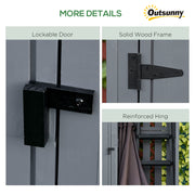 Grey Garden Storage Shed with Shelves and Tilt Roof Ideal for Tools and Outdoor Gear