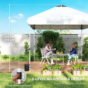 Pop Up Garden Gazebo with UPF50+ Plus Sun Protection and Easy to Setup, 3 x 3 m Outsunny