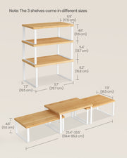 Cupboard organiser holding spice jars and tins