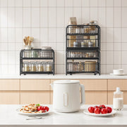 2 Tier Under Sink Organiser with Sliding Baskets for Kitchen or Bathroom Storage by Songmics