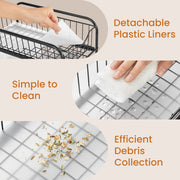 2 Tier Under Sink Storage Organisers Set of 2 for Bathroom and Kitchen by Songmics