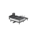 Stainless Steel Dish Drainer Rack in Silver and Slate Grey with Cutlery Holder by Songmics