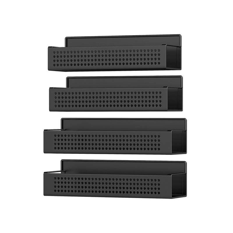Magnetic Spice Rack Set for Fridge or Oven No Drilling Kitchen Storage Solution by Songmics