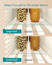 Magnetic Spice Rack Set for Fridge or Oven No Drilling Easy Installation by Songmics