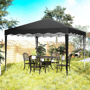 3x3m Black Pop Up Gazebo With Carrying Bag For Outdoor Events by Outsunny