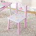 Princess Kids Table and Chairs Set for Drawing Art and Playroom Activities by AIYAPLAY