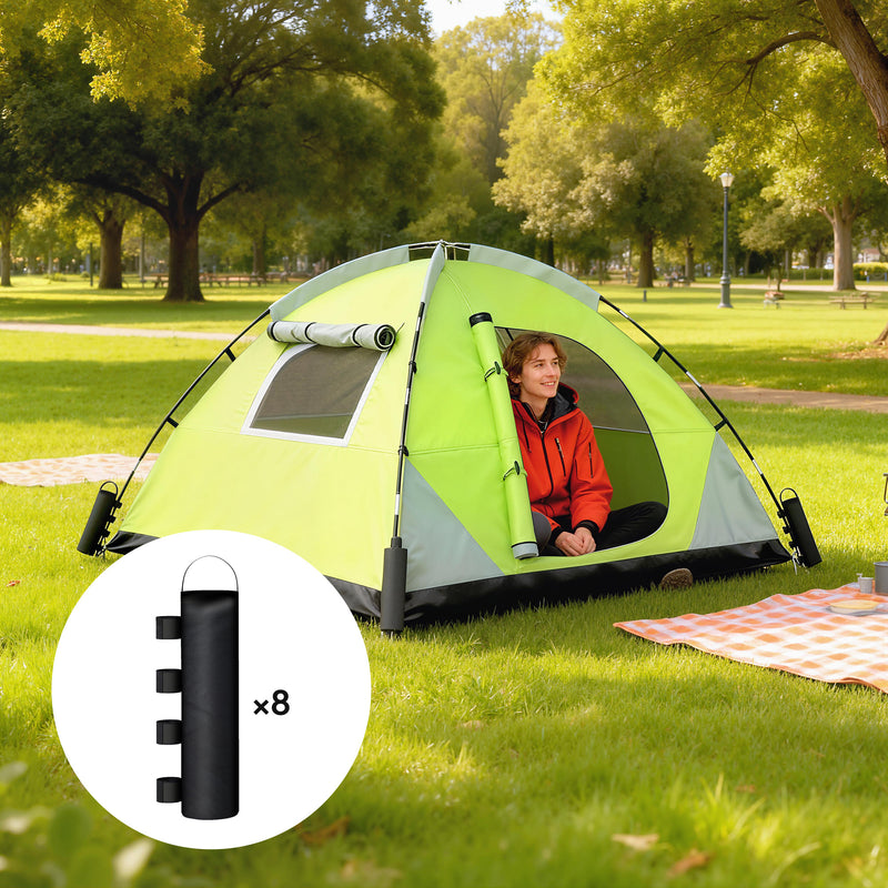 Gazebo and Tent Sandbag Weights Set of 8 for Secure Outdoor Shelters Black