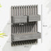 Wall Mounted Wooden Garden Planter with Trellis and Drainage Holes Grey by Outsunny