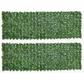 Dark Green 2 Piece Artificial Leaf Privacy Fence Screen For Garden Or Balcony 3M x 1M