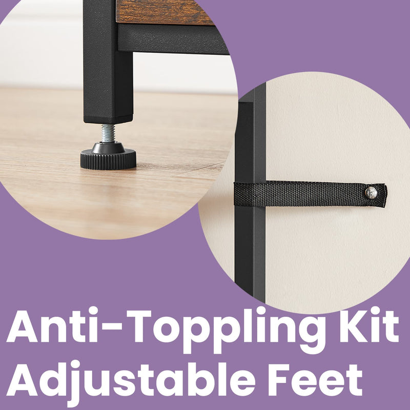 Kitchen Baker's Rack with 6 Shelves and Hooks Coffee Bar Storage Organiser by Vasagle