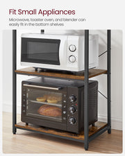 6 Tier Kitchen Storage Rack with Hooks for Pots Pans and Utensils by Vasagle